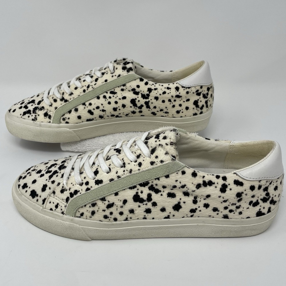 Madewell Sidewalk Womens Sneakers Low Top Spotted Cow Animal Print Calf Hair 10